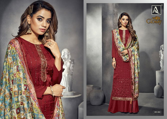 Alok Glossy New Exclusive Wear Designer fancy Geirgette Dress Material Collection